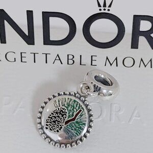 Pandora Winter Pine tree Cone Dangle Charm S925 Maine State Exclusive